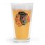 Bud Light Blackhawks 16oz Nucleated Pint Glass