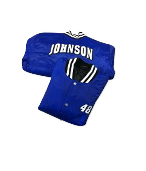 48 Jimmie Johnson Royal Blue Button Up Jacket
