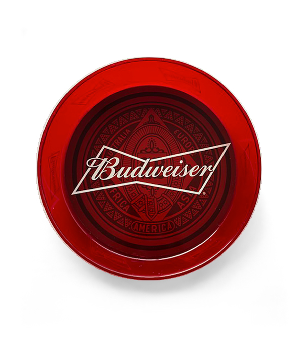 Budweiser Plastic Red Translucent Tray - The Beer Gear Store