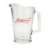 Budweiser Bowtie Nucleated 60oz Glass Pitcher