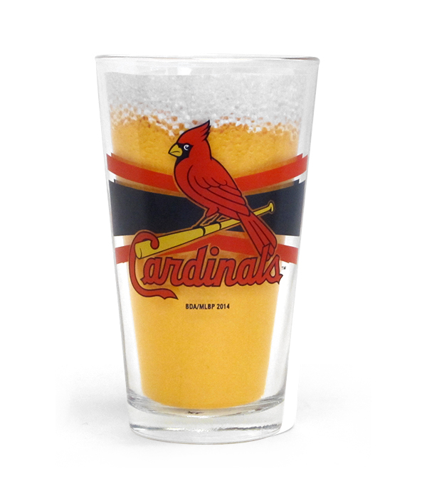 Twin Pack St Louis Cardinals 16-Ounce Pint Glass 