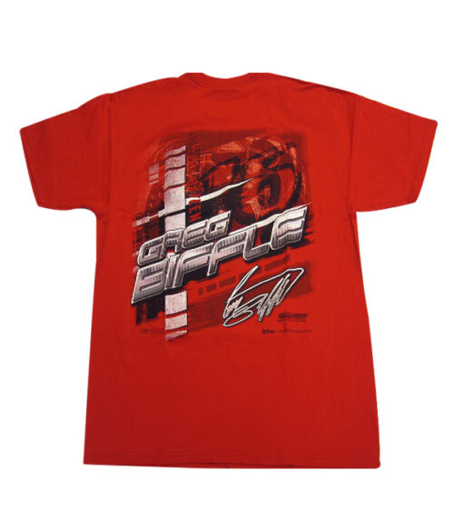 #16 Greg Biffle Red Crew Neck T-Shirt