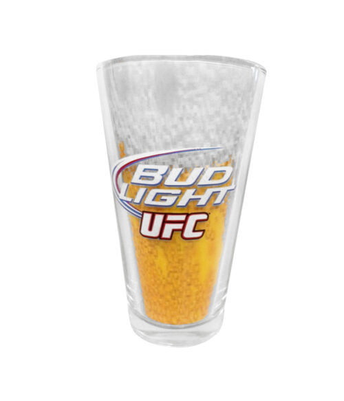 Bud Light UFC Nucleated 16oz Pint Glass