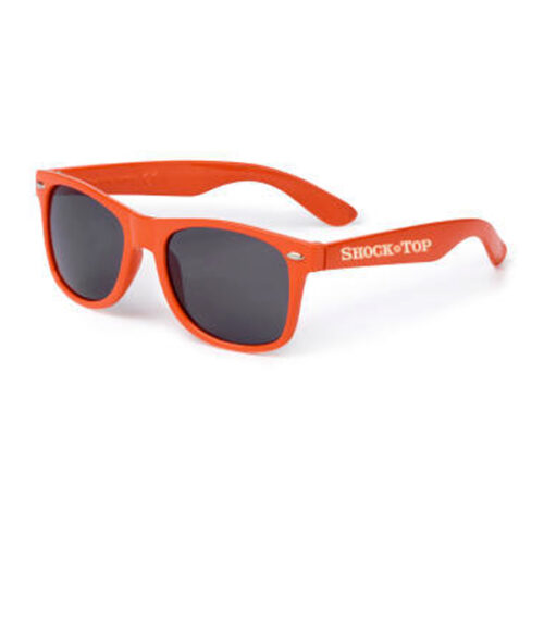 Shock Top Orange And White Logo Sunglasses