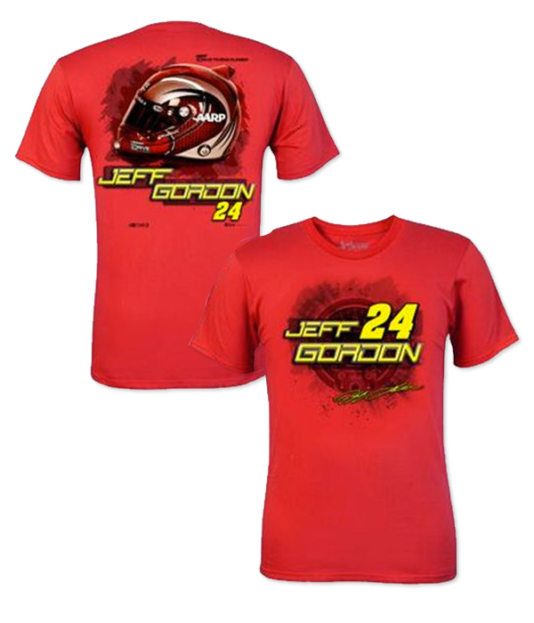 Jeff Gordon 2014 Checkered Flag #24 Drive to End Hunger Flat Out Tee FREE SHIP 