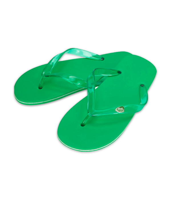 Bud Light Lime Green Flip Flop Sandals 