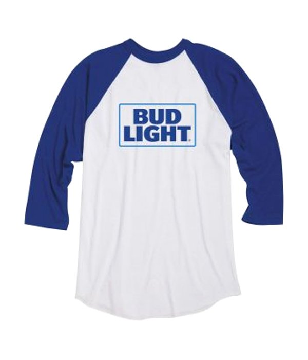 white bud light shirt