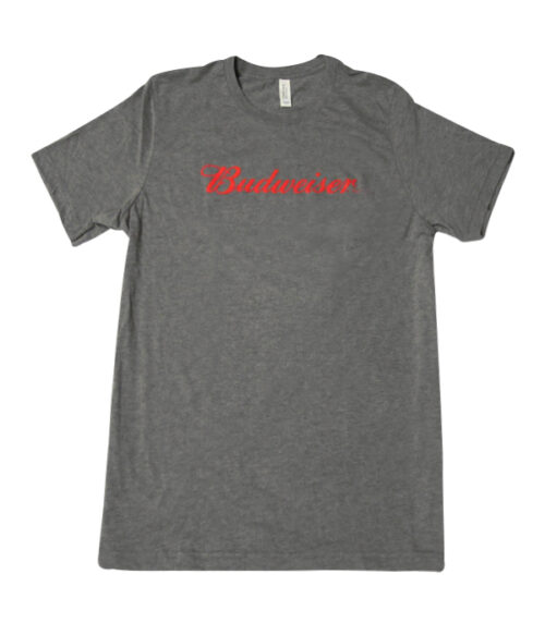 Budweiser Gray Script T-shirt