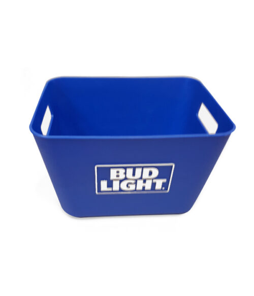 Bud Light Royal Blue Plastic Cooler Bucket