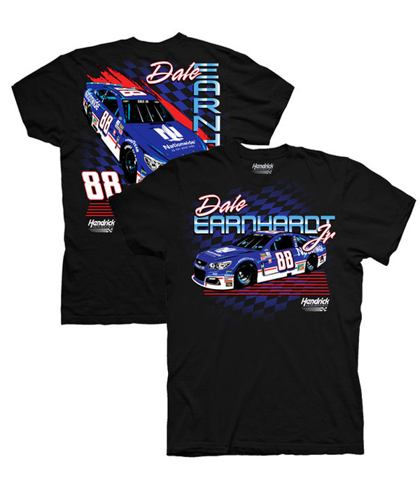 CLEARANCE LADIES FITTED DALE EARNHARDT JR #88 NATIONWIDE METAL NASCAR SHIRT 