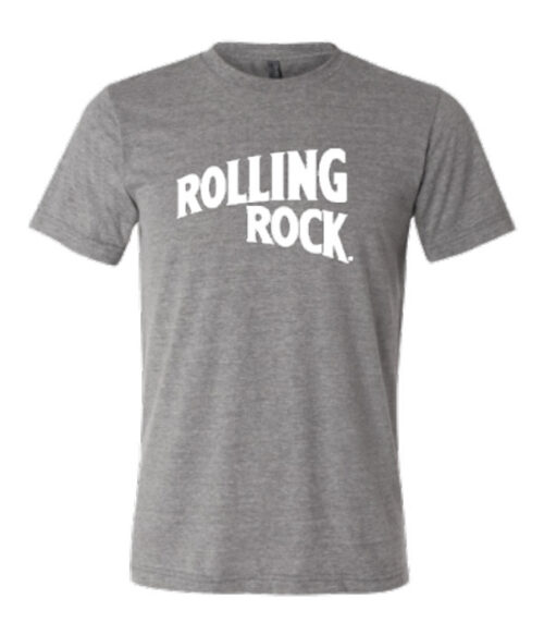 Rolling Rock Gray Tri-Blend Crew Neck T-Shirt