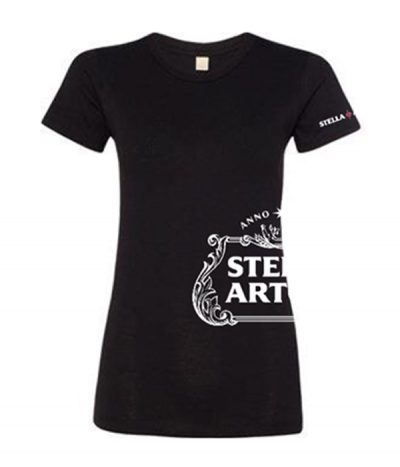 Stella Artois Ladies Iconic Black T-Shirt - The Beer Gear Store