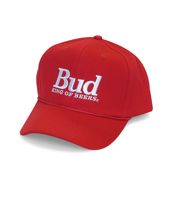 Mens Gift Official Budweiser King of Beers Football Logo Adjustable Cap Hat