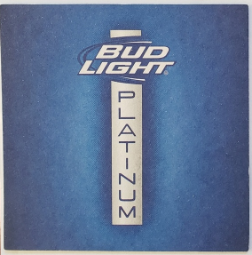 Bud Light Platinum coasters