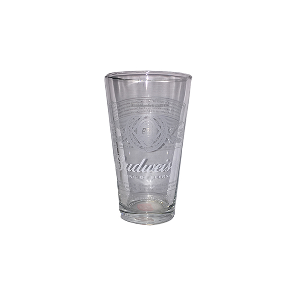 Budweiser Bowtie Nucleated 60oz Glass Pitcher