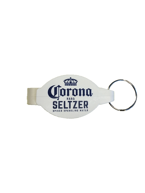Corona Seltzer Opener Keychain