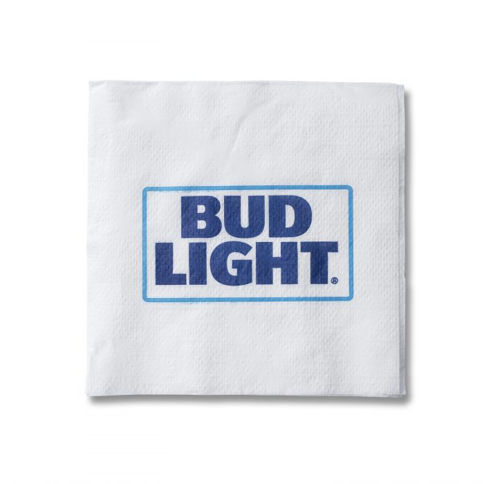 Bud Light Blue Logo Napkin