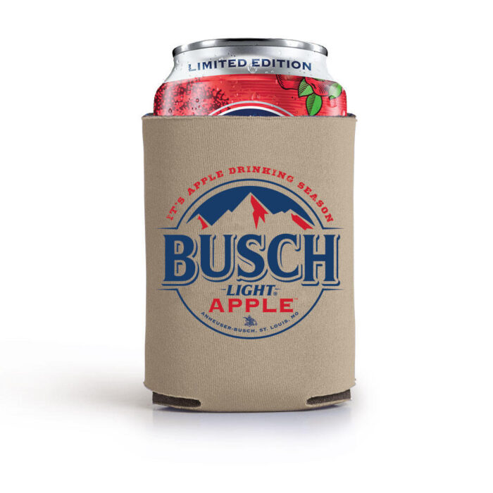 busch light apple koozie