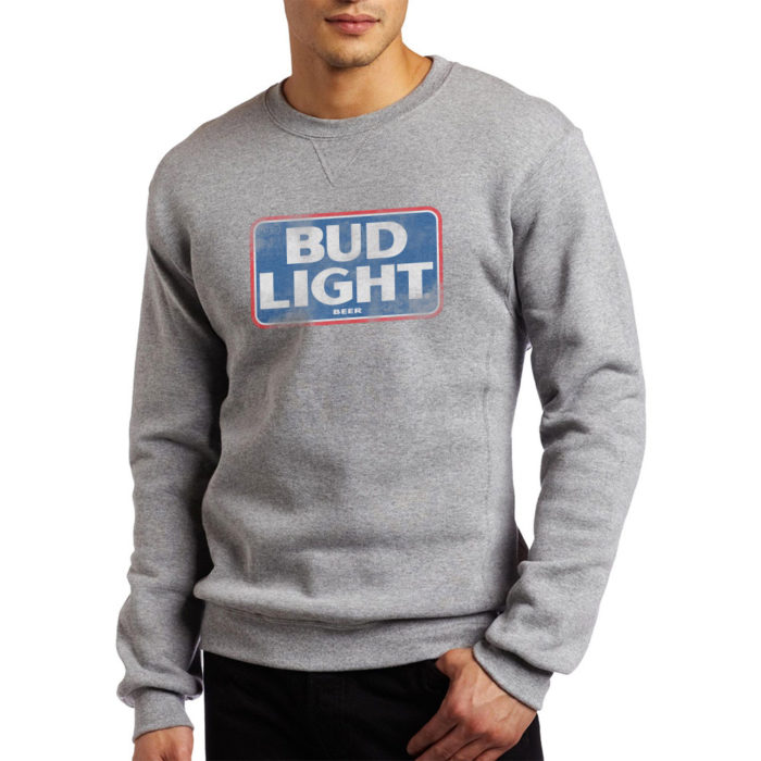 Bud Light Logo Navy Crewneck Sweatshirt