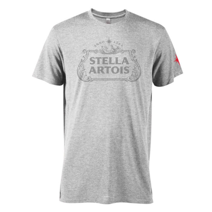 Stellla Artois Gray T-shirt - The Beer Gear Store