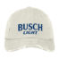 Busch Light Destressed white Hat