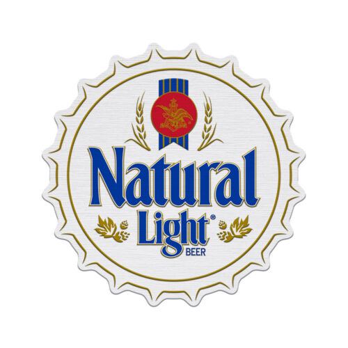 natural light tin sign