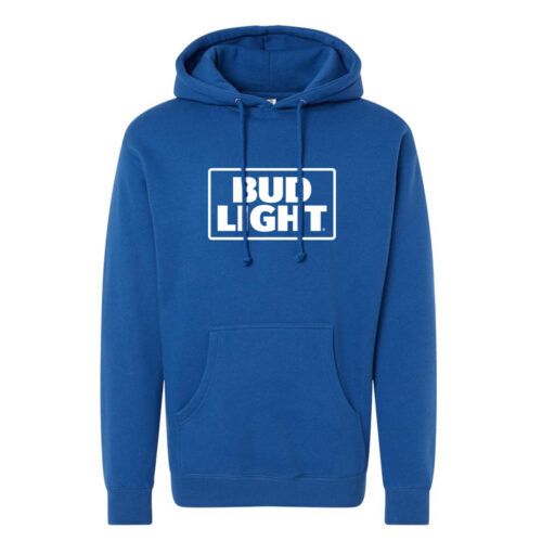 Bud Light H2 NFL Hoodie - Large Grey Cotton Blend