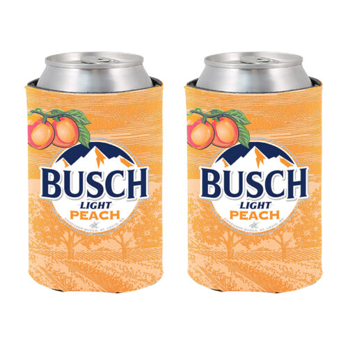 Busch Light Peach Can Coolie The Beer Gear Store