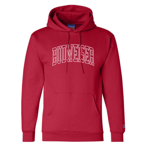 Budweiser champion red hoodie
