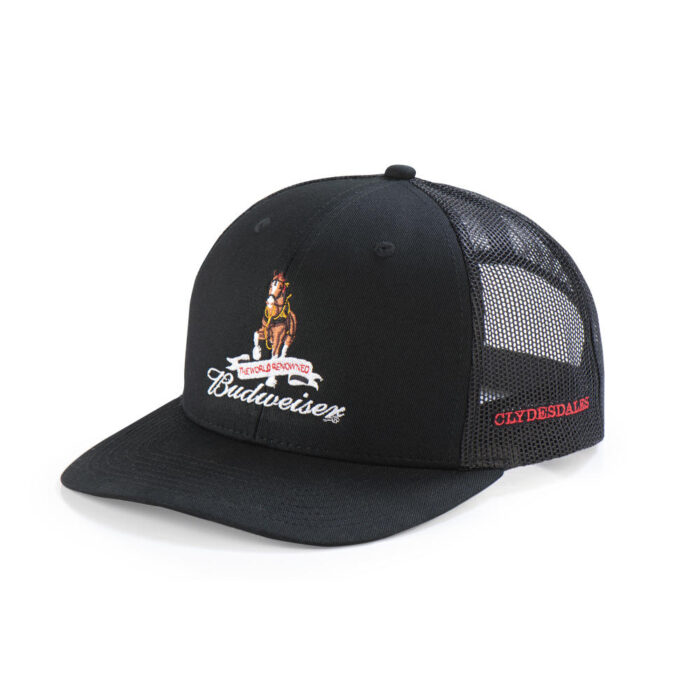 Black best sale budweiser hat