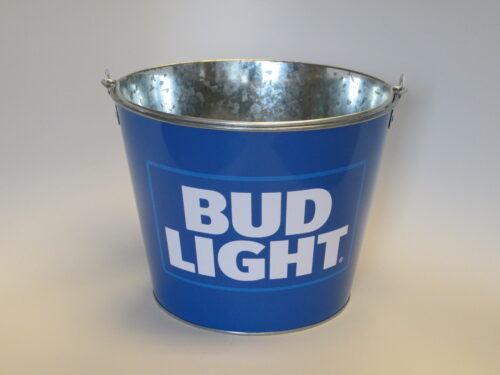 Bud Light Retro Logo 5 Quart Metal Bucket