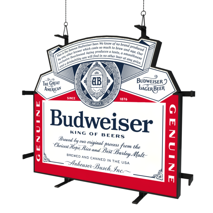 BUDWEISER LABEL SIGN