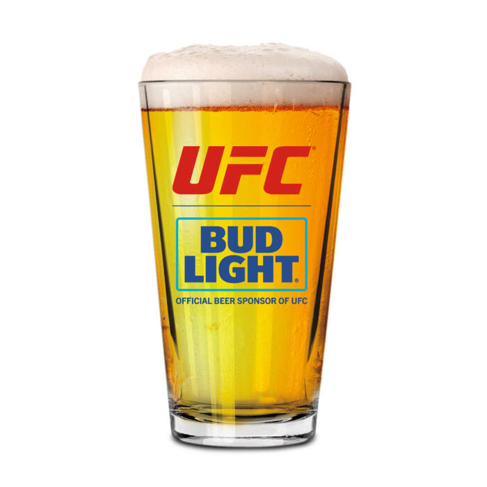 Bud Light UFC 16oz Pint Glass - The Beer Gear Store