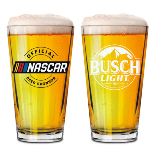 Busch Light NASCAR Glass