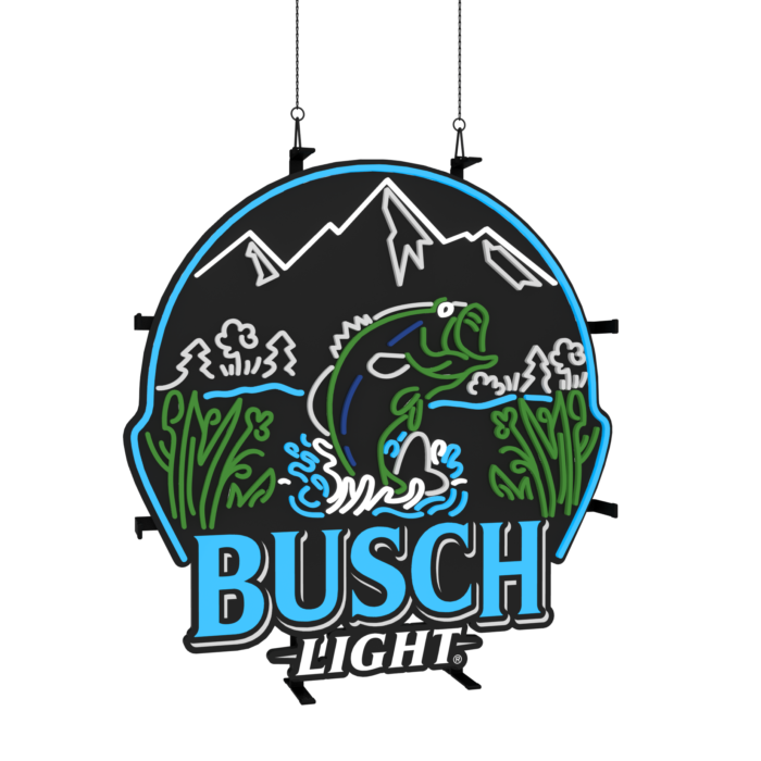 Busch Light Fishing LED Neon