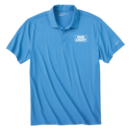 Bud LIght Heather Blue Polo