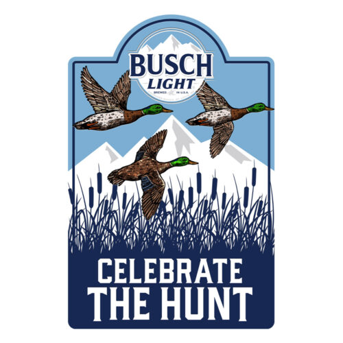 Busch Light Duck Hunting Metal Sign