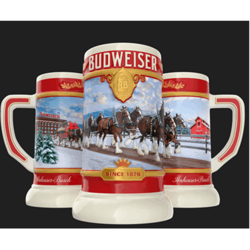 Budweiser Holiday stein 2025