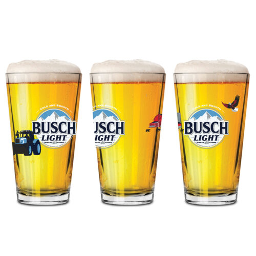 Busch Ligth Farming Tractor Pint glass