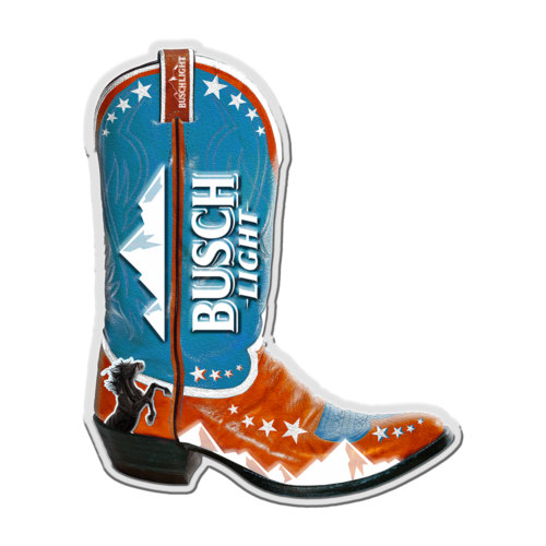 Busch Light Boot Metal Sign