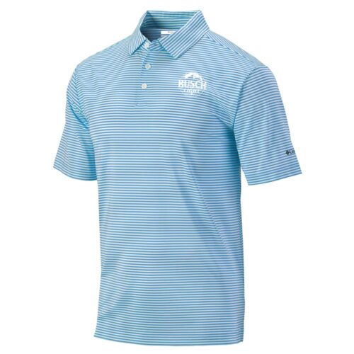 Busch LIght Columbis Stripe Polo