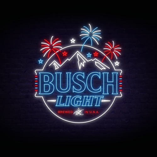 Busch Light Patriotic LED