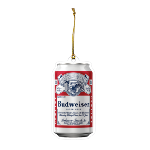 Budweiser Winter 2026 Can Plastic Ornament